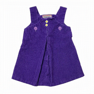 𝅺vintage Purple Corduroy Pinafore Overall Dress